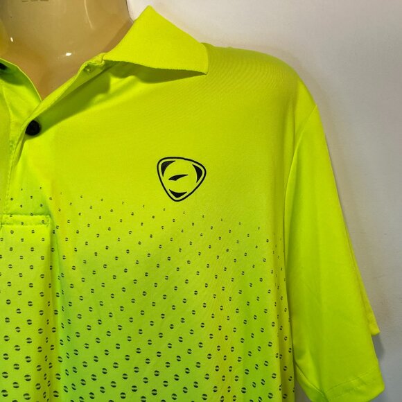 Sport-Dri Men's Neon Yellow Performance Golf Polo – Size Large - Picture 3 of 5